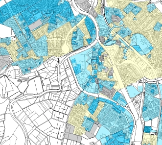 Bebauungsplanübersicht Innenstadt